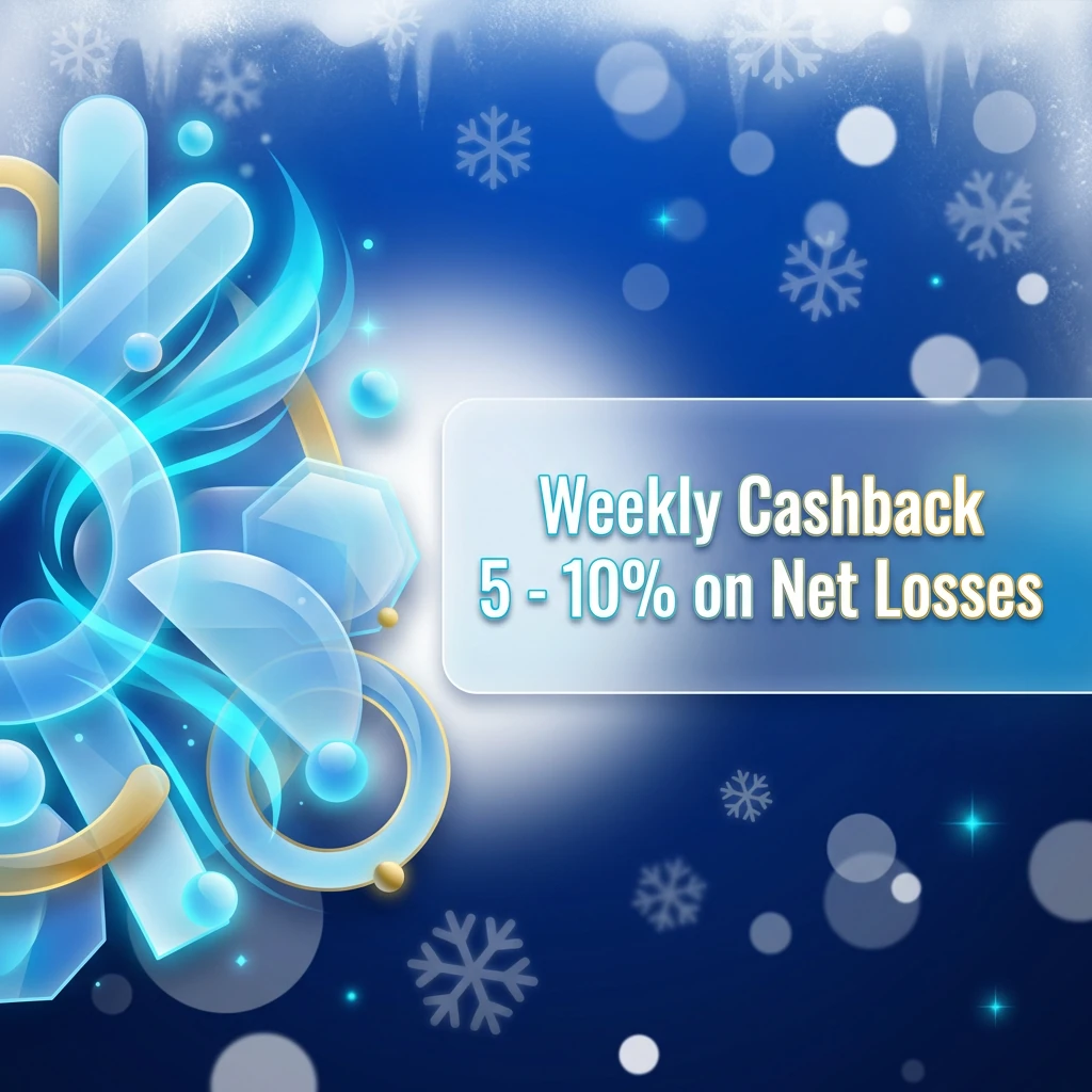 Weekly Cashback 5 - 10% on Net Losses
